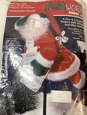 Felt Works Dimensions 18" SANTA'S FLIGHT Craft Project 2002 USA 8109 Sealed