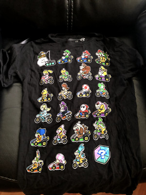 Mario Kart 8 Character Selection Screen t shirt tee short sleeve XS EUC! License