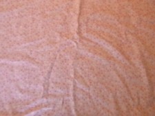 Pink and white stars on light pink Flannel Fabric 44" Wide x 36" long