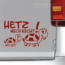 Hetz mich nicht 17cm B44 MR Autoaufkleber Familie Schildkröte Tuning Fun Sticker