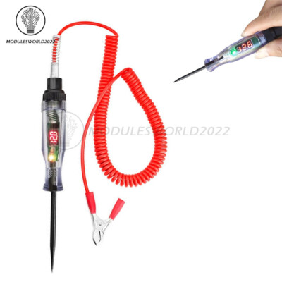 6-24V Digital Electric Circuit LCD Tester Test Light Car/Truck Voltage Probe Pen