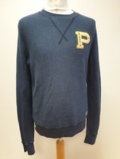 MM760 MENS PENGUIN NAVY BLUE L/SLEEVE CREW NECK SWEATSHIRT JUMPER UK M EU 50