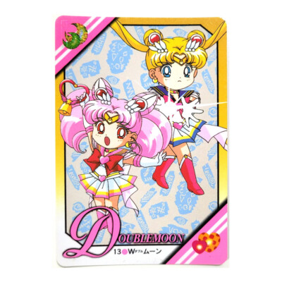 Sailor Moon Vintage Japan Graffiti Part 8 Regular Card 13 [NM] - Double Moon