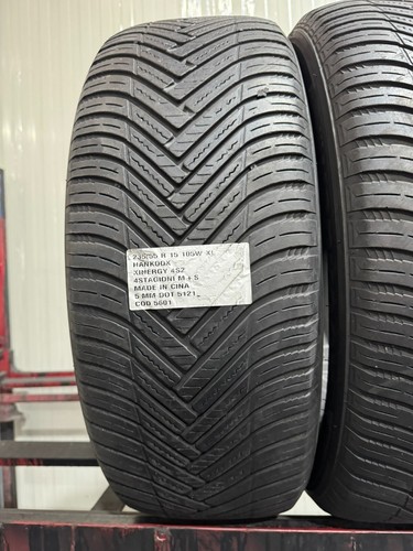 2 PNEUMATICI USATI 235/55 R 19 105W XL HANKOOK 4STAGIONI M+S 5 MM DOT 5121 - Foto 3 di 6