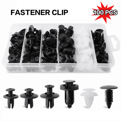 Bumper Fender Liner Push Type Retainer Clips car Fastener 6 Sizes 100X For Honda