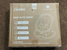 Larex BB006K Baby Swing for Infants with Remote Control, 5 Speed. 10 Music Pink