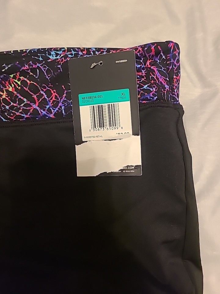NIKE Women's Swim Board Shorts Lined Black Size X L eBay
