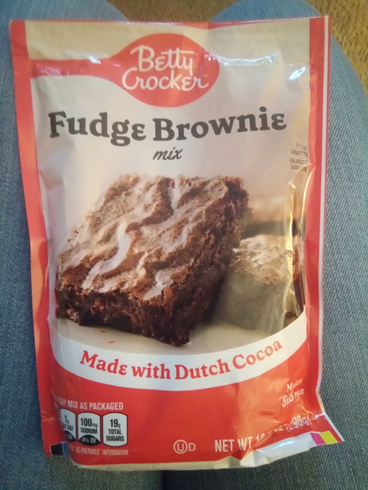 Betty Crocker Ready to Bake Fudge Brownie Mix, 10.25 oz with Dutch