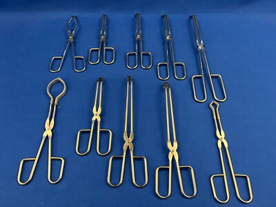 Tiegelzange Sterilisierzange Kolbenzange Zange Edelstahl Bochem Laborzubehör