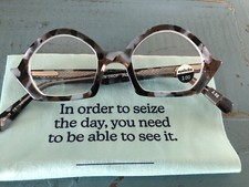 Eyebobs Readers Dew Drop Lavender Tortoise New w/Black Case 2.0 Quirky Fun