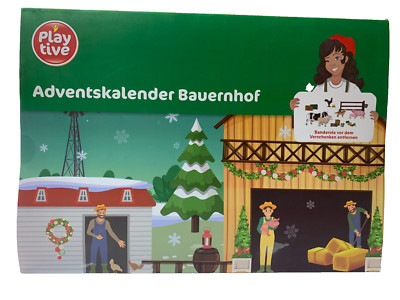 Play tive Adventskalender Bauernhof Tiere Und Zubehör Neu Ovp