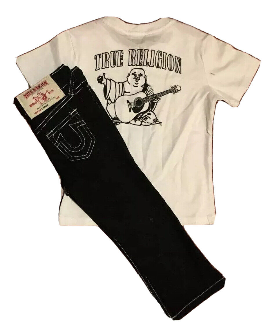 NEW TRUE RELIGION BABY BOY ASSRTD 2-3PC Short Sleeve Top & Jeans Sets,12M to 24M Populaire SALE, lage prijs
