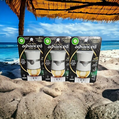 NEW (3-Pack) Airwick Plug-in Scented Oil Warmers in Original Unopened Packaging