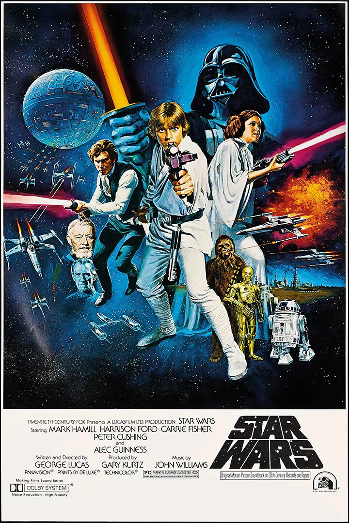 Star Wars New Hope 1977 Movie Vintage Art Wall Indoor Room Poster- POSTER  20x30