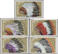 US 2098Do-2102Eor (compleet.Kwestie.) postfris MNH 1990 Indianen Hoofdtooi