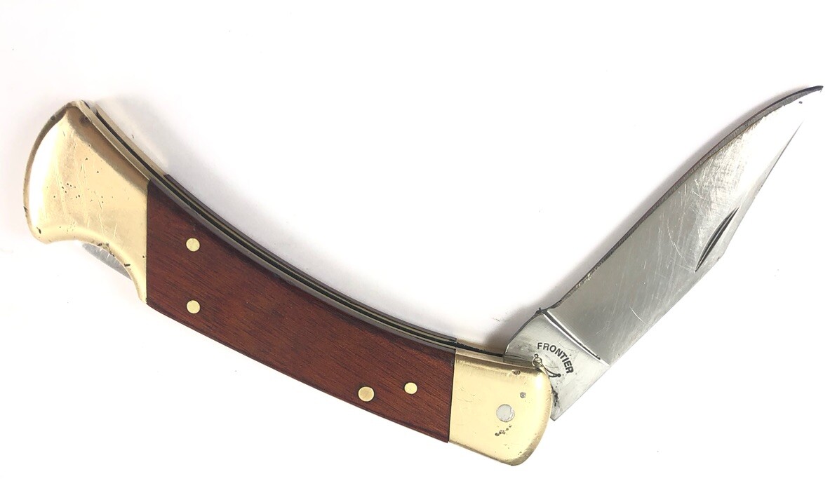 Frontier Imperial Model 4815 U Wood Handle Folding Pocket Knife
