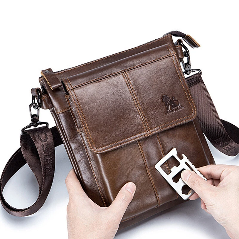 Fashion Crossbody Bag for Men Bags Business Man Messenger Bag Designer  Clutches Wristlets Bags Leather Male Sling Shoulder Bag