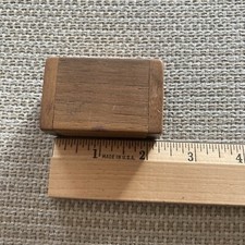 Small Wooden Trinket/Jewelry Box With Inlay