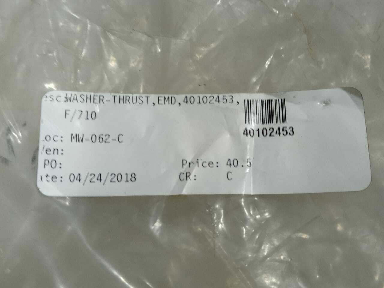 Electro Motive 40102453 Washer Thrust F/710 | eBay