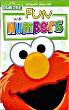 WRITE ON WIPE OFF FUN NUMBERS ,Elmo, SESAME STREET, BOOK , NEW 