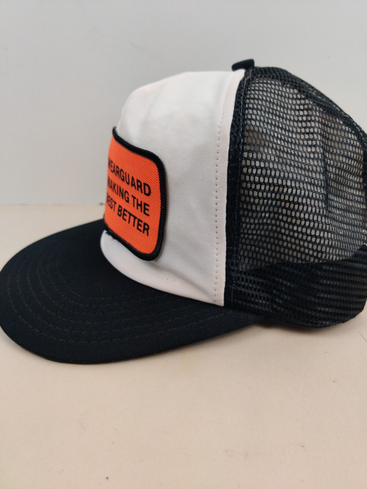 Vintage USA MADE Wearguard Fram Patch Trucker Hat Snapback Dad Cap NOS