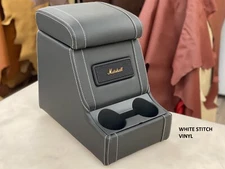 LUCARI BLACK VINYL WS CUBBY BOX + MARSHALL SPEAKER FITS LAND ROVER DEFENDER