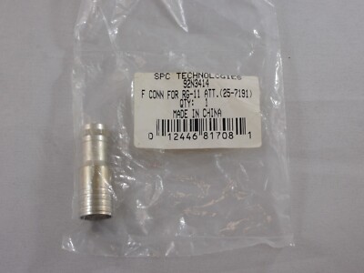 SPC Technologies Female Connector With Captive Pin For RG-11 (25-7191), New