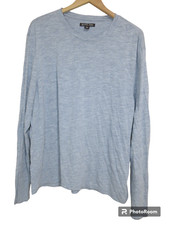 Sz XXL MICHAEL KORS Men's LIGHTWEIGHT Long Sleeve Logo T-Shirt Grey EUC