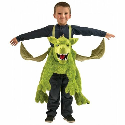 NIP~ Toddler Green Ride-In Dragon Costume ~ Plush Halloween Fantasy Game Thrones