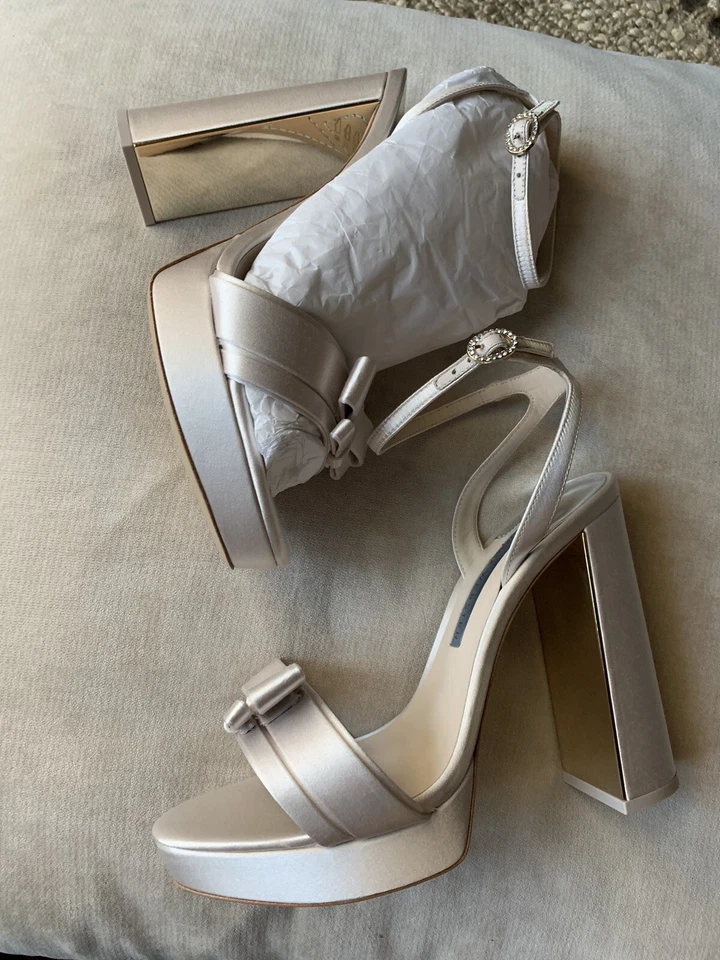 Sophia Webster Esposa Novas Sandálias Laço Andie Cetim ESGOTADO EUA 8.5/9 EU 40 - Imagem 4 de 4