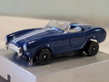 SHELBY COBRA SC 427 SNAKE EYES Blue White New Ho Slot car with a TFX chassis