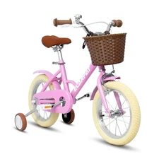 Kids' Bike 14 inch for Boys & Girls with Training Wheels, Front V Brake Bicycle