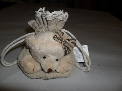 Gastgeschenk Leinensäckchen Teddy Kindergeburstag, Taufe, Geschenk,Mädchen