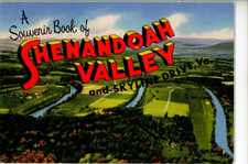 Shenandoah Valley and Skyline Drive VA Souvenir Book 1930's S4B1