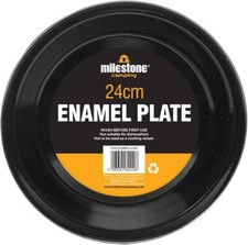 Milestone Camping Enamel Travel Mugs, Plates & Bowls / Ideal for Camping, Hikin
