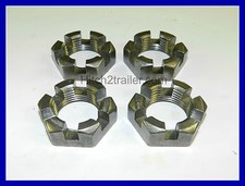 4 Trailer Wheel Spindle Castle Nut 3k To 7k Dexter Axle Alco Rockwell 4 Trailer Wheel Spindle Castle Nut 3k To 7k Dexter Axle Alco Rockwell