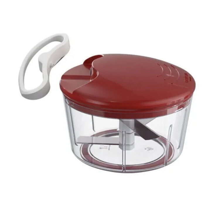 Ernesto Manual Mini Chopper 650ml For Vegetables, Herbs, Onions 13x9