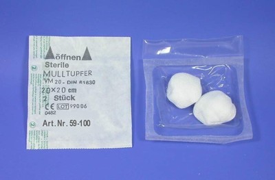 800 sterile Mulltupfer Gr. 3 Pflaumen- Tupfer steril verpackt zu 400 x