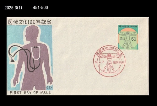 Medicine,Golden Ratio,Leonardo da Vinci,Medical Culture,Japan 1979 FDC,Cover