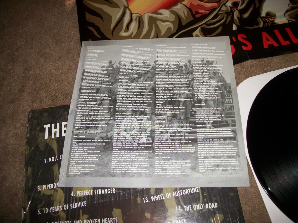 Dropkick Murphys The Gang's All Here LP w/poster & insert 1999