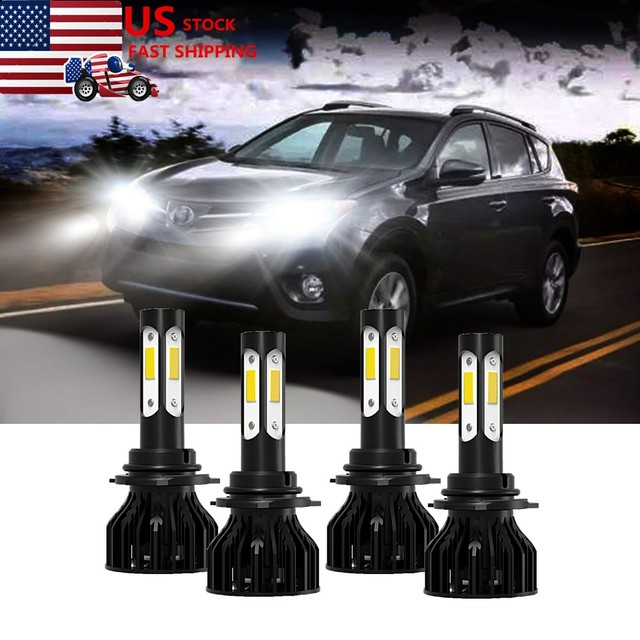 9005+9005 Combo LED Headlight Bulbs Kit for 20132015 Toyota Rav4 High