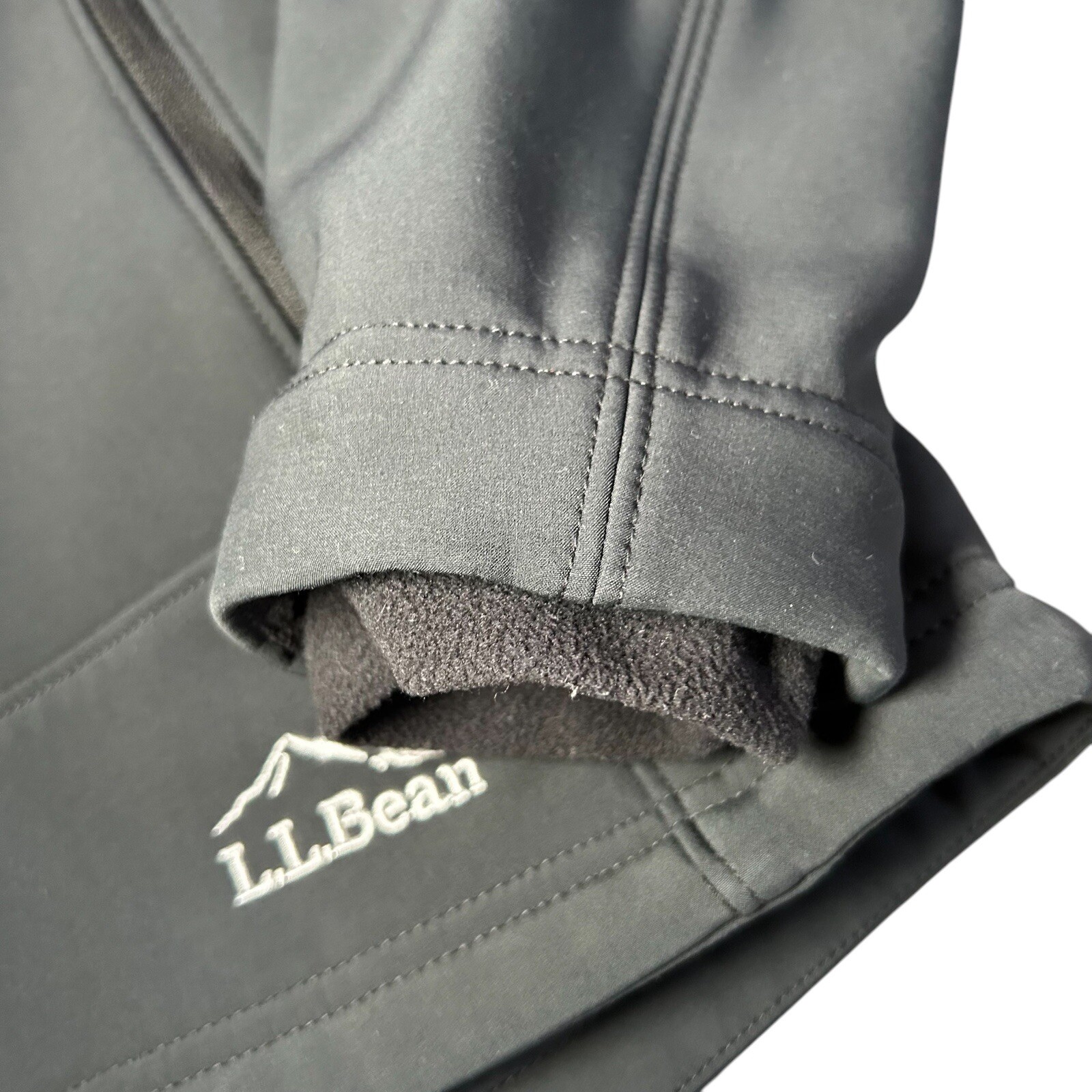 LL BEAN Pathfinder Softshell Jacket Size SMALL Bl… - image 4