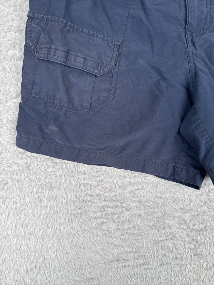 Pantalones Cortos Columbia DE COLECCIÓN Mujer 6 Azul Carga Algodón Nylon Mezcla Caminata Campamento 28x6 Foto 3 de 4