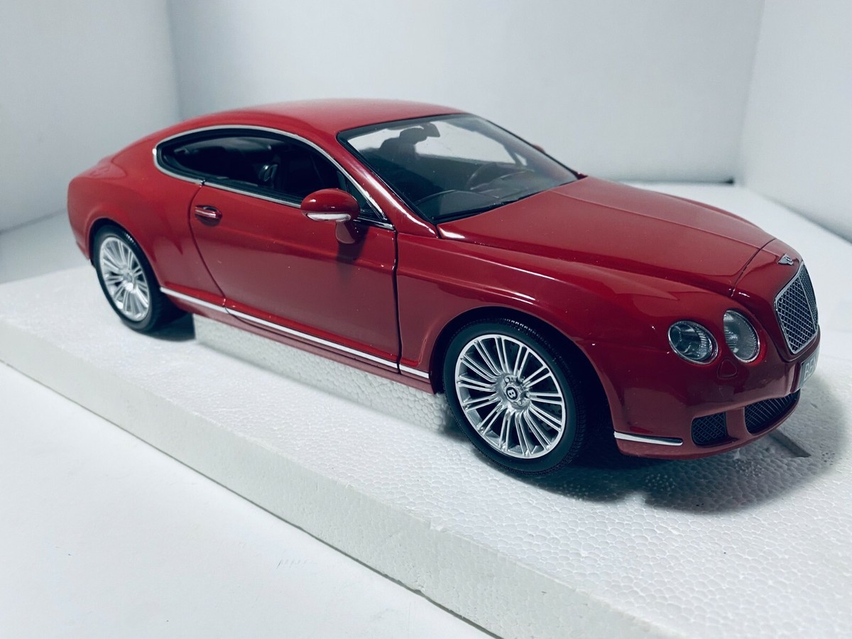 1/18 MINICHAMPS 2008 BENTLEY CONTINENTAL GT RED LHD NICE DETAIL READ
