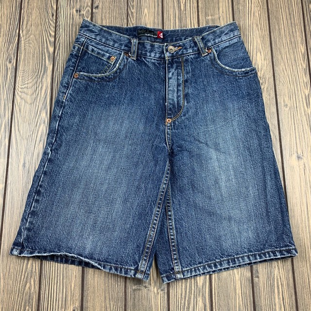 quiksilver mens size 29 blue jean denim shorts bermuda eBay