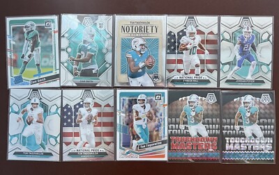Miami Dolphins Lot of 10 cards - Rookies, Inserts, Color
