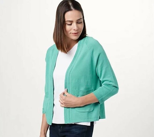 Isaac Mizrahi Live! Open Front Sweater 