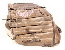 RAWLINGS Fast Pitch, Model FP115 11-1/2" Leather Baseball Glove Pink Logo RHT