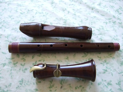 Mollenhauer Tenorblockflöte, Solist, deutsche  Griffw. mit Klappe, guter Zustand