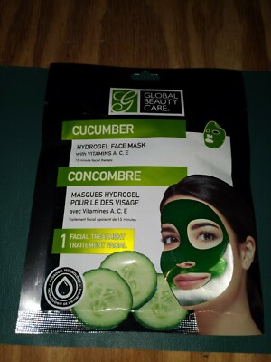 Global Beauty Care Cucumber Hydrogel Face Mask  skin care
